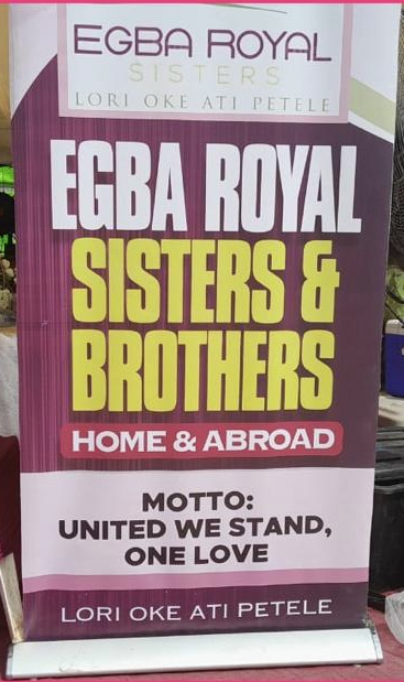 Egba Royals Event Centre sign in Ake, Abeokuta